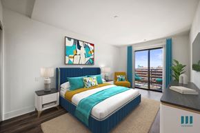 Los Angeles apartment for rent - Large-Size Bedroom with Vinyl Flooring and a Balcony
