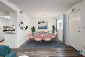 Los Angeles apartment for rent - Dining Room with Large-Size Window and Vinyl Flooring
