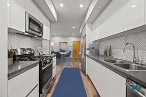 Los Angeles apartment for rent - Full-Size Kitchen with Stainless-Steel Refrigerator, Stove, Microwave Oven, and Dishwasher