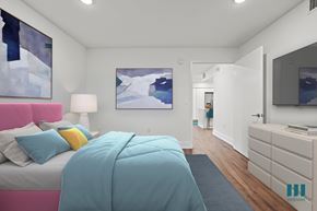 Los Angeles apartment for rent - Bedroom with Recessed Lighting and Vinyl Flooring