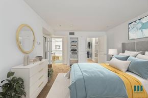 Los Angeles apartment for rent - Bedroom with Walk-In Closet, Additional Closet with Shelving, and Bathroom