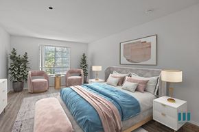 Los Angeles apartment for rent - Spacious Bedroom with Large Windows and Vinyl Flooring
