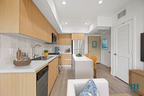 Venice apartment for rent - Kitchen with Dining Space at Venice Wave by Wiseman, Venice, California