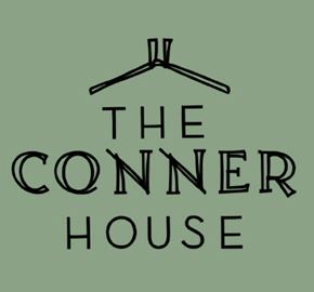Indianapolis apartment for rent - The Conner House logo with a house silhouette above the text.