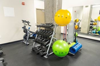 24-Hour fitness center with free weights