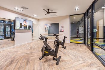 Separate flex fitness area