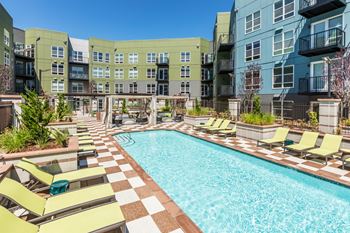Resort-style pool deck