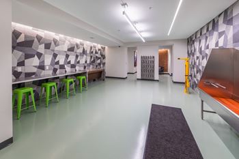 Bike storage and bike wash