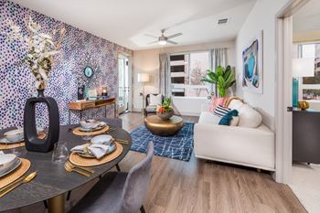 Wood-style plank flooring in living spaces