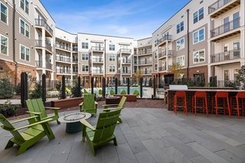 Courtyard with bbqs