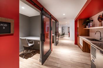 Coworking lounge
