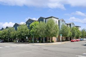 Olympia apartment for rent - Building exterior with trees at Boardwalk in Olympia WA
