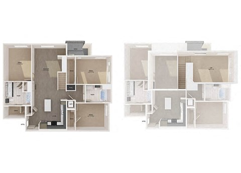 Floor plan for 3 beds, 2 baths, 1581 sqft