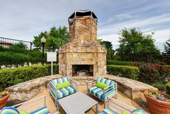 Poolside grills and fire lounge