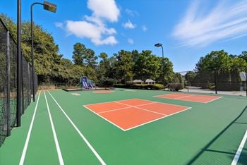 Lighted tennis court