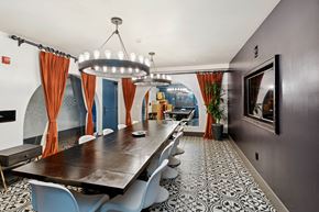 Los Angeles apartment for rent - Co Working Lounge Study at Cardio Equipment at Candara at Hancock Park Apartments in Los Angeles CA