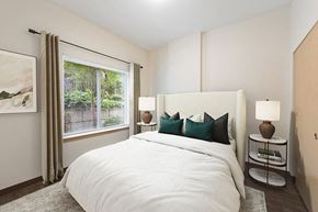 Seattle apartment for rent - Digitally Staged Bedroom at Cedar Park Apartments in Seattle WA
