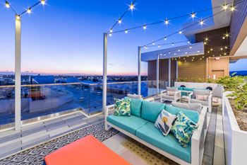 Large rooftop terrace