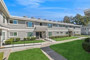 San Diego apartment for rent - Exterior Building with Solar Panels at Park Crest Apartments in San Diego CA