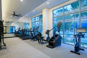 Fort Lauderdale apartment for rent - Fitness center cardio at Coasterra Apartments in Fort Lauderdale FL