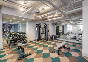 San Diego apartment for rent - Fitness Center Strength Training Equipment at il Palazzo Apartments in San Diego CA