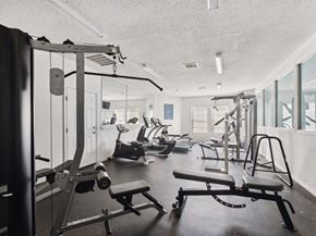 Houston apartment for rent - Fitness center at Forest Creek Apartments in Houston TX
