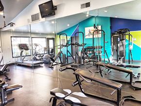 San Diego apartment for rent - Fitness center at Westbrook apartments in San Diego CA