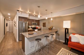 Polished quartz kitchen countertops and vanities