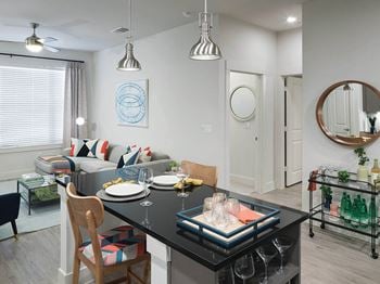 Kitchen island with built-in wine storage*