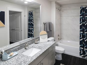 Spacious bathroom vanity