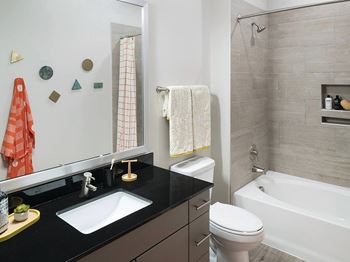Tile surround shower