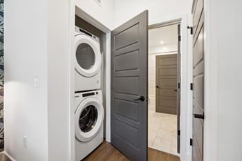 Front loading washer and dryer