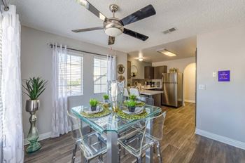 Separate dining area