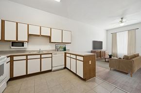 Houston apartment for rent - Kitchen cabinets at Fallbrook Ranch in Houston TX