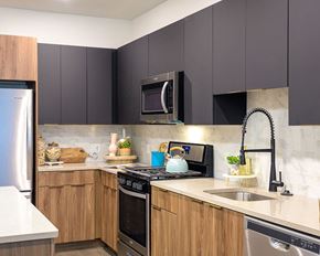 Chelsea apartment for rent - Kitchen Counters at V2 Apartments in Chelsea MA