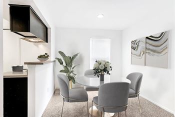 Separate dining area*