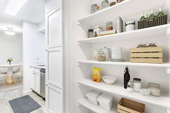 Built-in shelving*