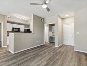San Antonio apartment for rent - Living room and Kitchen at The Sorento Apartments in San Antonio TX