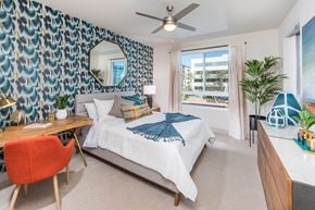 Orange apartment for rent - Model Azul Finish Package Bedroom at Vita Apartment Homes in Orange CA