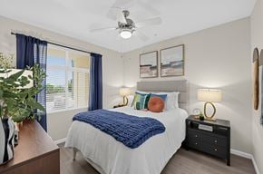 San Jose apartment for rent - Model bedroom at The Verdant Apartments in San Jose CA
