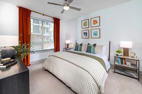 Austin apartment for rent - Model bedroom at Luca Apartments in Austin TX