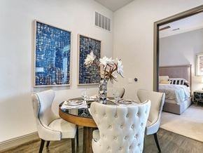 Plano apartment for rent - Model Dining Area at The Huntington Apartments in Plano TX