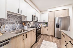 Kirkland apartment for rent - Model Pewter Design Package Kitchen at North at Totem Lake Apartments in Kirkland WA