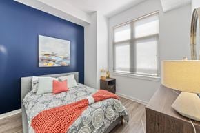 Alexandria apartment for rent - Bedroom with hardwood flooring at Bradley Braddock Road Station Apartments in Alexandria VA