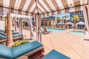 Napa apartment for rent - Pool cabanas at The Braydon Apartments in Napa CA