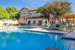 San Antonio apartment for rent - A large swimming pool at The Sorento Apartments in San Antonio TX