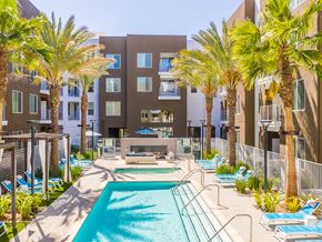 Fremont apartment for rent - Pool and Cabanas at Embark Apartments in Fremont CA