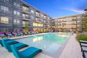 Chelsea apartment for rent - Pool and Lounge Chairs at V2 Apartments in Cheslea MA