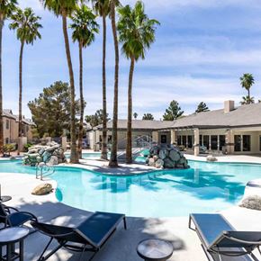 Las Vegas apartment for rent - Outdoor pool at Kaleidocope Apartment Homes in Las Vegas NV