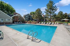 Longmont apartment for rent - Pool at Rock Peak on Sunset Apartments in Longmont CO
